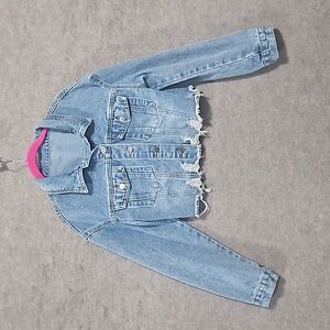 Shein cropped jean jacket